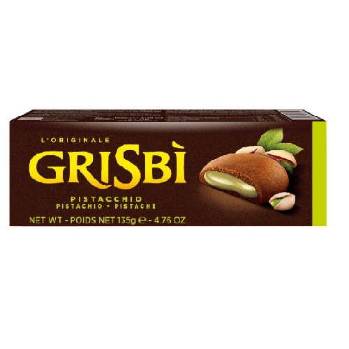 Gribsi печенье песочное с фисташковым кремом, 135 гр